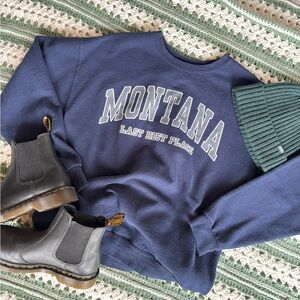 Montana Blue Vintage Graphic Crewneck